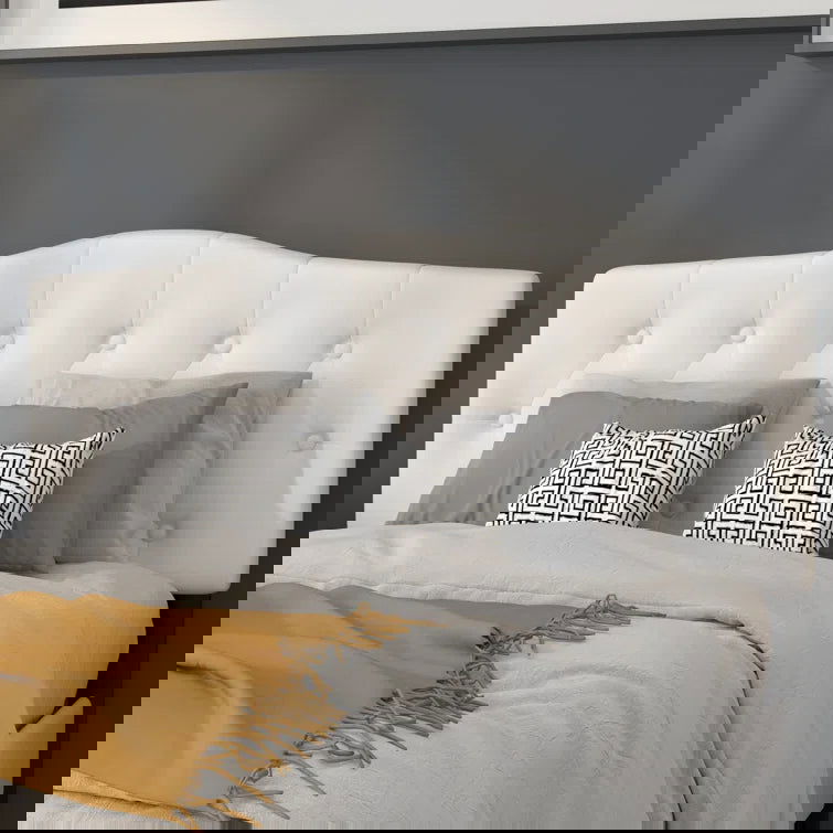 Ciriaca Arched Button Tufted Upholstered Headboard - Quality, Style, and Functionality for Your Home - Just Home Furniture™