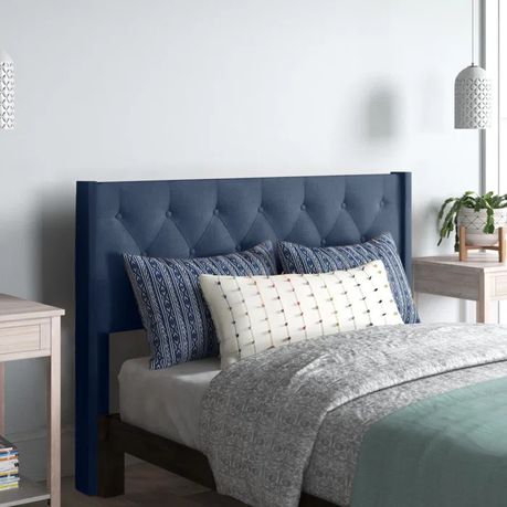 Clairlea Upholstered Headboard in Blue Velvet - Quality, Style, and Functionality for Your Home - Just Home Furniture™