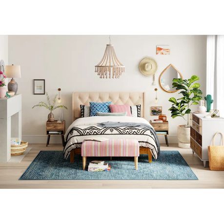 Clairlea Upholstered Headboard in Cream Beige - Quality, Style, and Functionality for Your Home - Just Home Furniture™