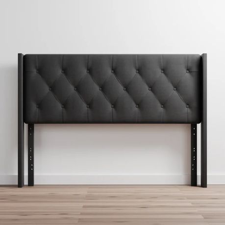 Clairlea Upholstered Headboard in Dark Grey Beige - Quality, Style, and Functionality for Your Home - Just Home Furniture™