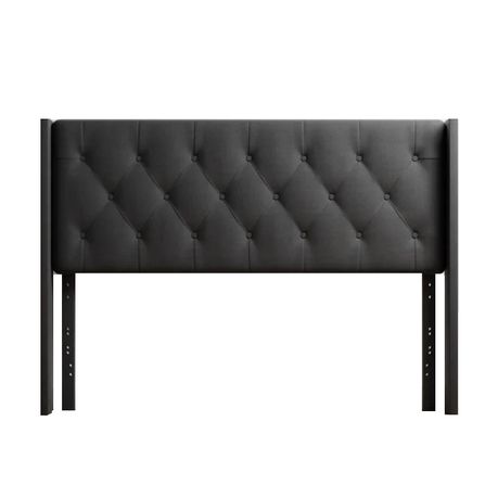 Clairlea Upholstered Headboard in Dark Grey Beige - Quality, Style, and Functionality for Your Home - Just Home Furniture™