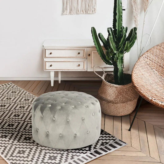 Colin Upholstered Pouf - Quality, Style, and Functionality for Your Home - Just Home Furniture™