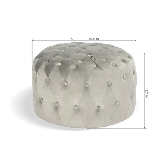 Colin Upholstered Pouf - Quality, Style, and Functionality for Your Home - Just Home Furniture™