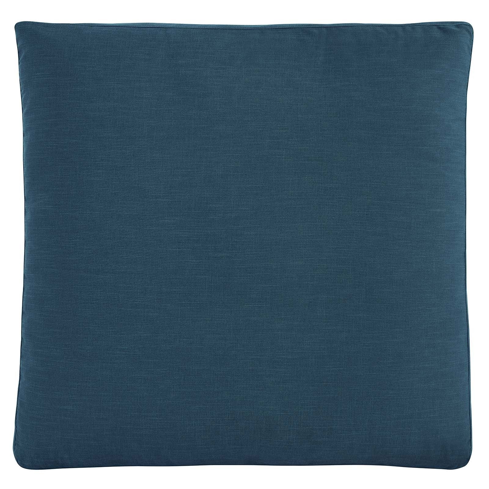 Commix Down Filled Overstuffed Ottoman in Azure - Quality, Style, and Functionality for Your Home - Just Home Furniture™