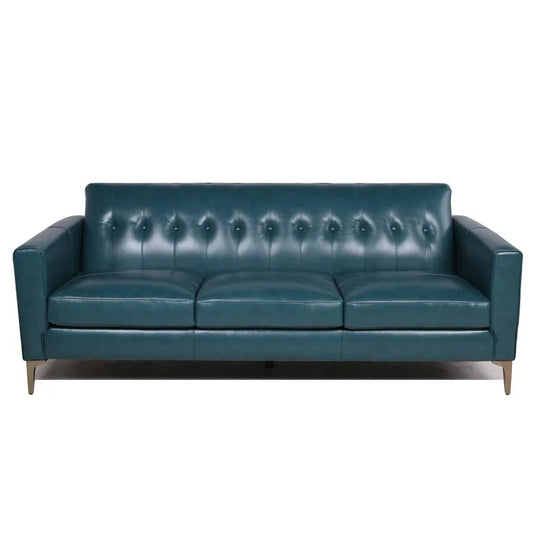 Cornwall 86'' Leather Sofa - Quality, Style, and Functionality for Your Home - Just Home Furniture™