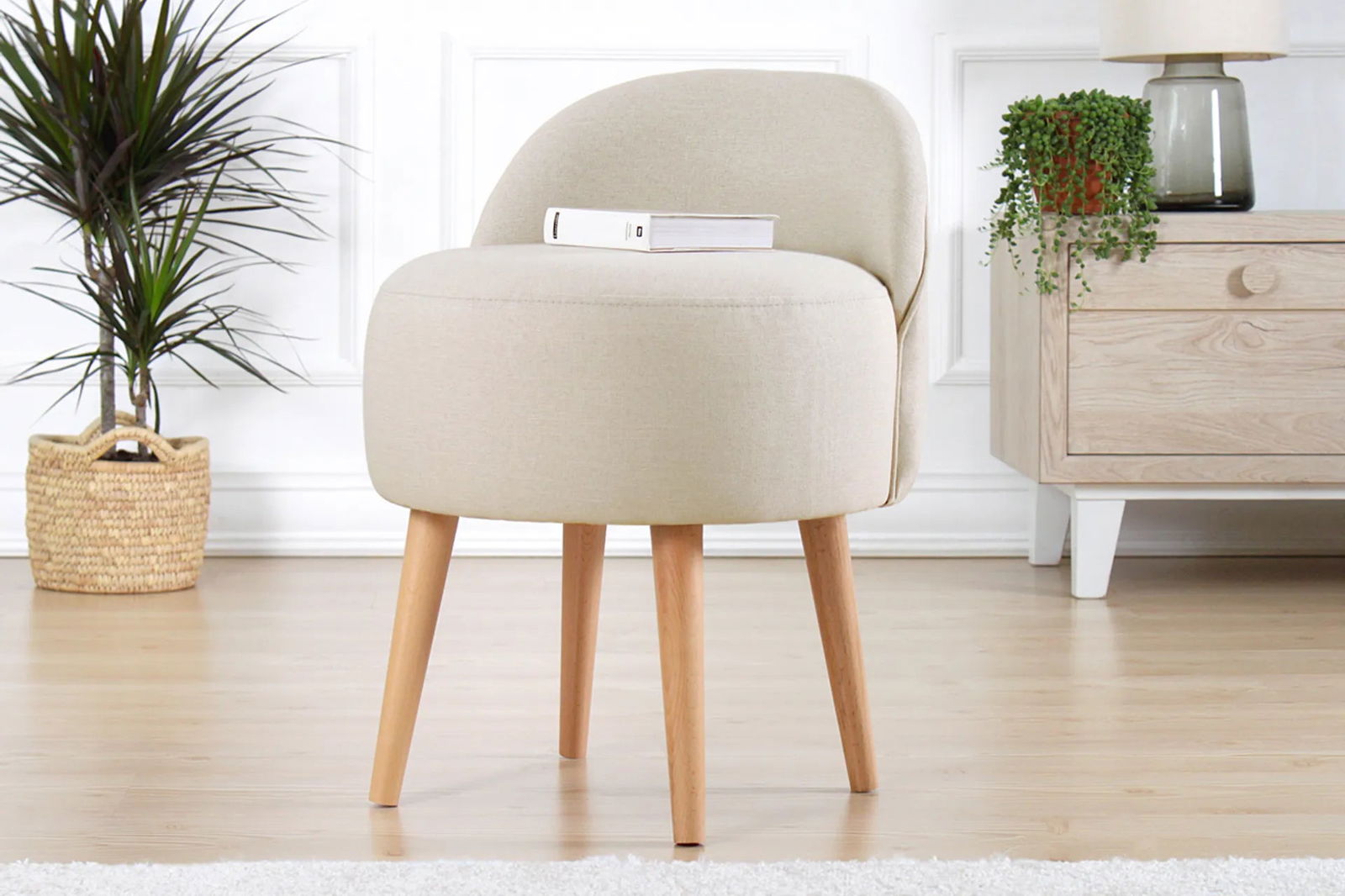 Corvile Ottoman - Cream - Quality, Style, and Functionality for Your Home - Just Home Furniture™
