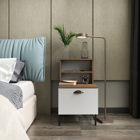 Cressi Partical Board Nightstand - Quality, Style, and Functionality for Your Home - Just Home Furniture™