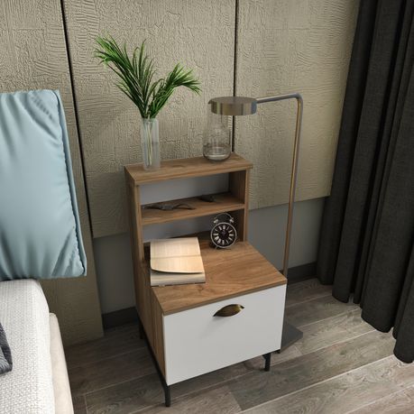 Cressi Partical Board Nightstand - Quality, Style, and Functionality for Your Home - Just Home Furniture™