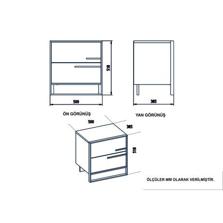 Decorotika Polka 2 - Drawers Pedestal - Quality, Style, and Functionality for Your Home - Just Home Furniture™