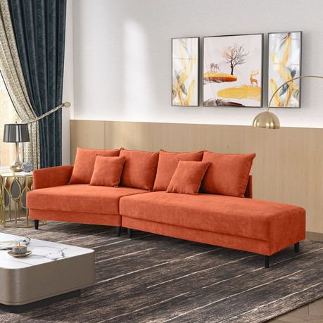 Decorotika Wide Streamlined Sectional Sofa - Quality, Style, and Functionality for Your Home - Just Home Furniture™