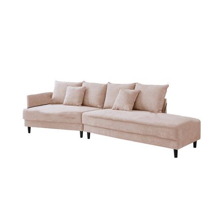 Decorotika Wide Streamlined Sectional Sofa - Quality, Style, and Functionality for Your Home - Just Home Furniture™