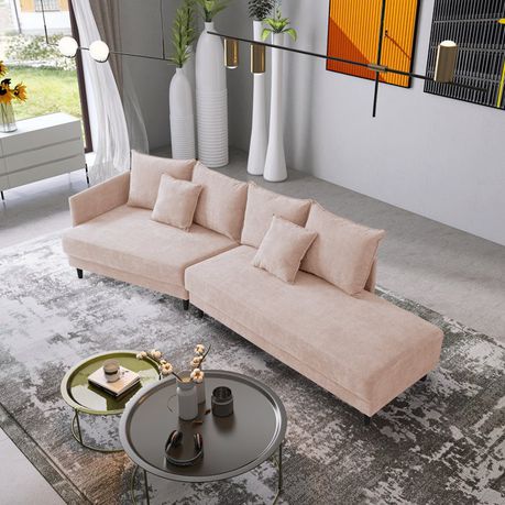 Decorotika Wide Streamlined Sectional Sofa - Quality, Style, and Functionality for Your Home - Just Home Furniture™