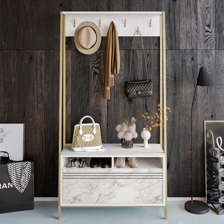 Devin 180cm Hall Tree - Quality, Style, and Functionality for Your Home - Just Home Furniture™