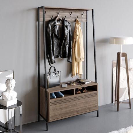 Devin 180cm Hall Tree - Quality, Style, and Functionality for Your Home - Just Home Furniture™