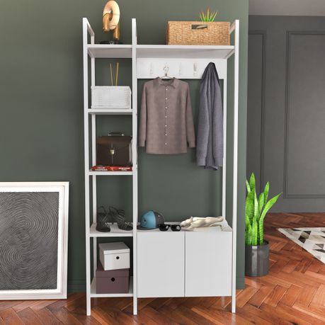 Doga 69” Tall Hall Tree - Quality, Style, and Functionality for Your Home - Just Home Furniture™