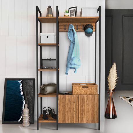 Doga 69” Tall Hall Tree - Quality, Style, and Functionality for Your Home - Just Home Furniture™