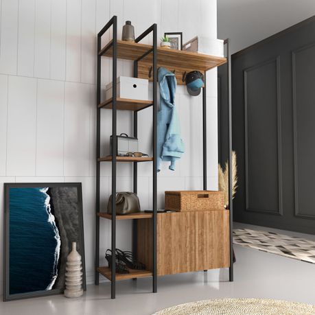 Doga 69” Tall Hall Tree - Quality, Style, and Functionality for Your Home - Just Home Furniture™