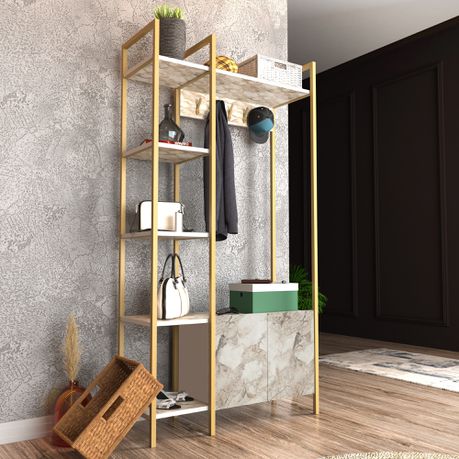 Doga 69” Tall Hall Tree - Quality, Style, and Functionality for Your Home - Just Home Furniture™