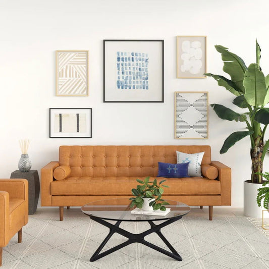 Duval 85'' Vegan Leather Sofa - Quality, Style, and Functionality for Your Home - Just Home Furniture™