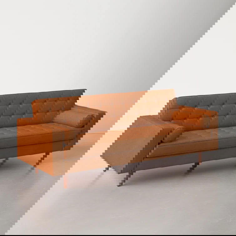 Duval 85'' Vegan Leather Sofa - Quality, Style, and Functionality for Your Home - Just Home Furniture™