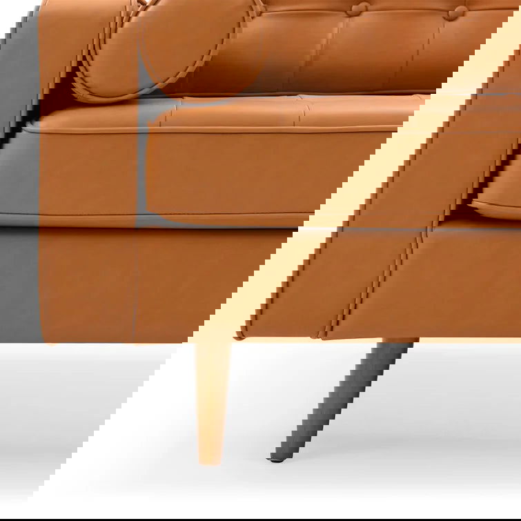 Duval 85'' Vegan Leather Sofa - Quality, Style, and Functionality for Your Home - Just Home Furniture™