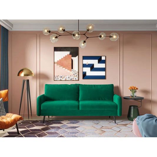 Elle-Jade 70'' Round Arm Modern Style Sofa - Quality, Style, and Functionality for Your Home - Just Home Furniture™