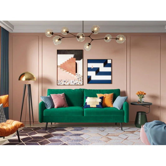 Elle-Jade 70'' Round Arm Modern Style Sofa - Quality, Style, and Functionality for Your Home - Just Home Furniture™
