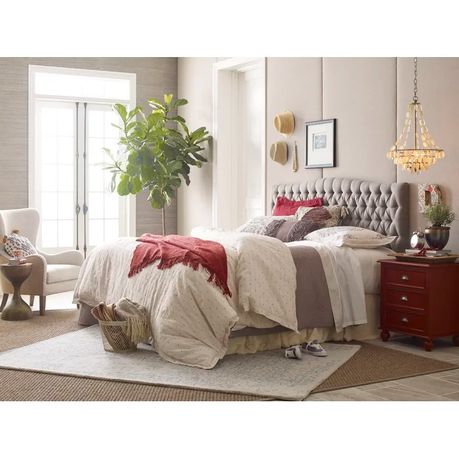 Elle Decor Celeste Padded Headboard Brown Velvet - Quality, Style, and Functionality for Your Home - Just Home Furniture™