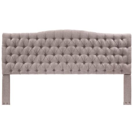 Elle Decor Celeste Padded Headboard Brown Velvet - Quality, Style, and Functionality for Your Home - Just Home Furniture™