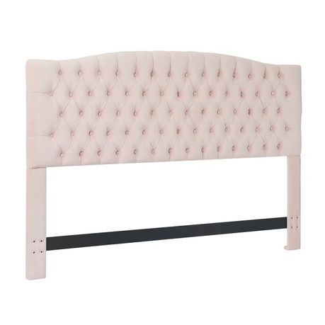 Elle Decor Celeste Padded Headboard in Pink Velvet - Quality, Style, and Functionality for Your Home - Just Home Furniture™