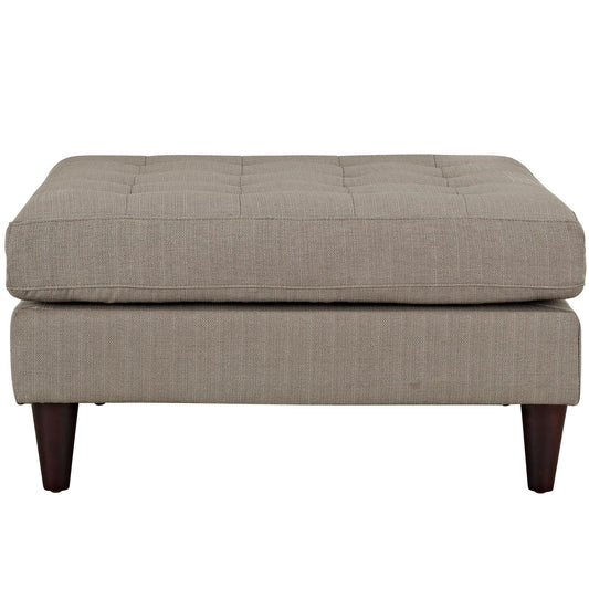 Empress Upholstered Fabric Large Ottoman in Granite - Quality, Style, and Functionality for Your Home - Just Home Furniture™