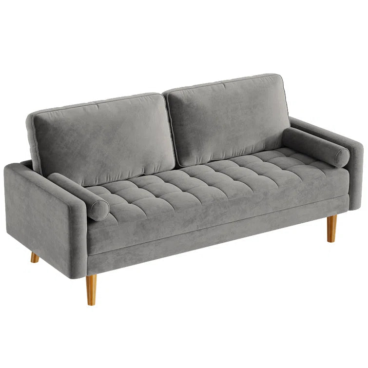 Enedelia 3 Seater 69.3'' W Velvet Square Arm Sofa Loveseat - Quality, Style, and Functionality for Your Home - Just Home Furniture™