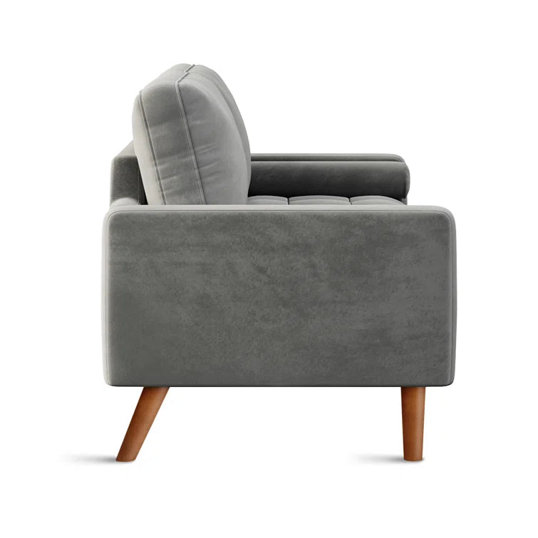 Enedelia 3 Seater 69.3'' W Velvet Square Arm Sofa Loveseat - Quality, Style, and Functionality for Your Home - Just Home Furniture™