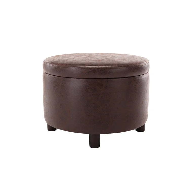 Eqerem Vegan Leather Storage Ottoman - Quality, Style, and Functionality for Your Home - Just Home Furniture™