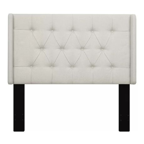 Eron Upholstered Headboard in Light Grey Beige - Quality, Style, and Functionality for Your Home - Just Home Furniture™