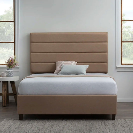 Esters Horizontal Channel Upholstered Headboard - Quality, Style, and Functionality for Your Home - Just Home Furniture™