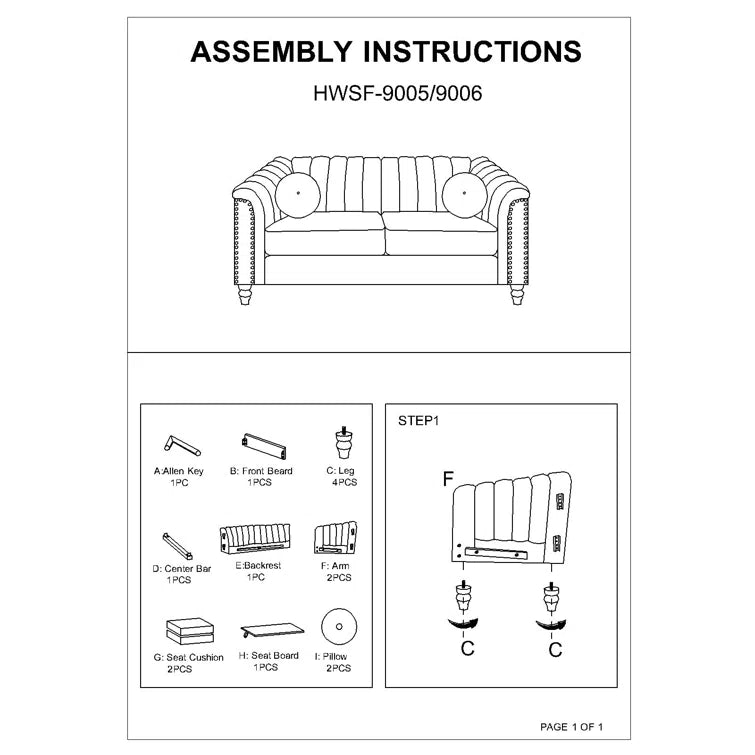 Fanuel 76.5'' Upholstered Sofa - Quality, Style, and Functionality for Your Home - Just Home Furniture™