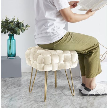 Fleming Square Upholstered Ottoman - Quality, Style, and Functionality for Your Home - Just Home Furniture™