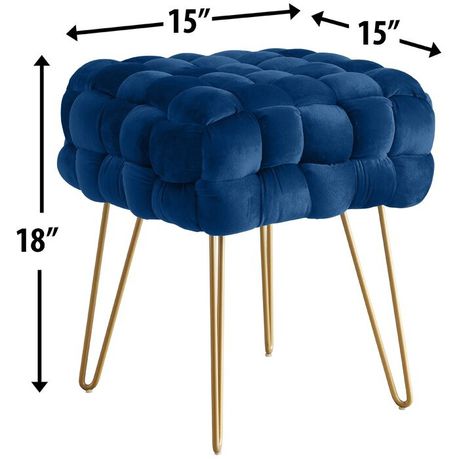 Fleming Square Upholstered Ottoman - Quality, Style, and Functionality for Your Home - Just Home Furniture™