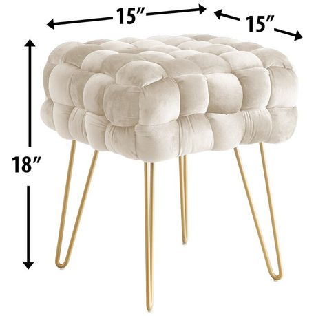 Fleming Square Upholstered Ottoman - Quality, Style, and Functionality for Your Home - Just Home Furniture™
