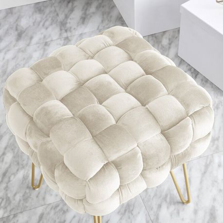 Fleming Square Upholstered Ottoman - Quality, Style, and Functionality for Your Home - Just Home Furniture™