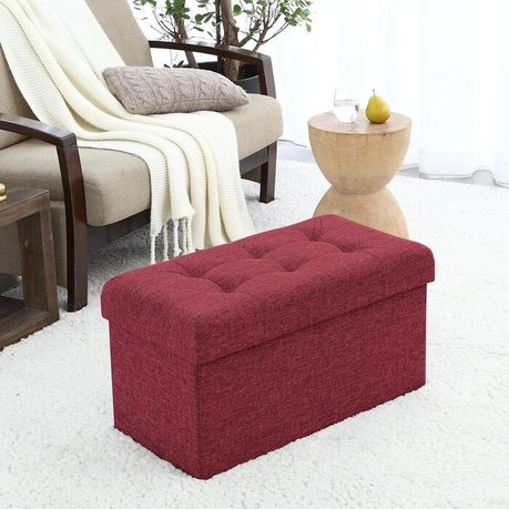 Foronda Storage Ottoman in Dark Red Beige - Quality, Style, and Functionality for Your Home - Just Home Furniture™