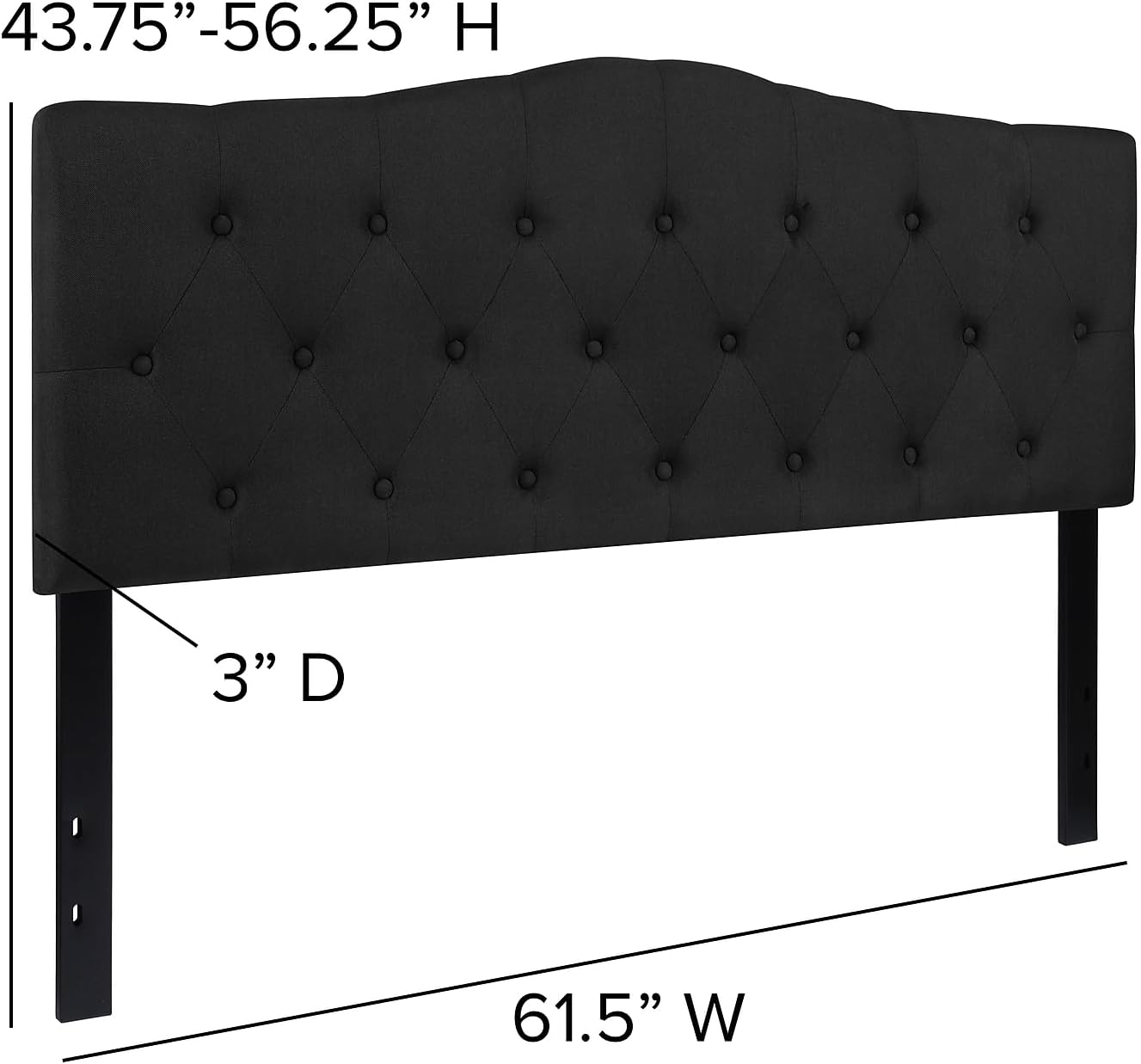 Furniture Cambridge Tufted Upholstered Headboard - Quality, Style, and Functionality for Your Home - Just Home Furniture™