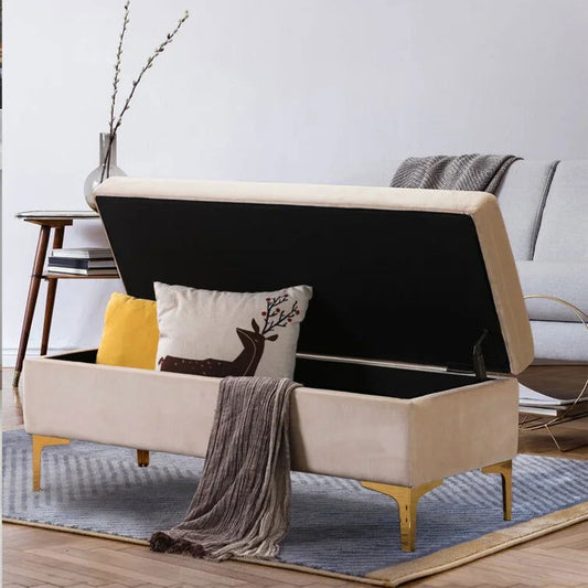 Garraway Velvet Upholstered Storage Bench - Quality, Style, and Functionality for Your Home - Just Home Furniture™