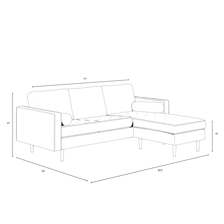 Geo 2 - Piece Upholstered Sectional - Quality, Style, and Functionality for Your Home - Just Home Furniture™