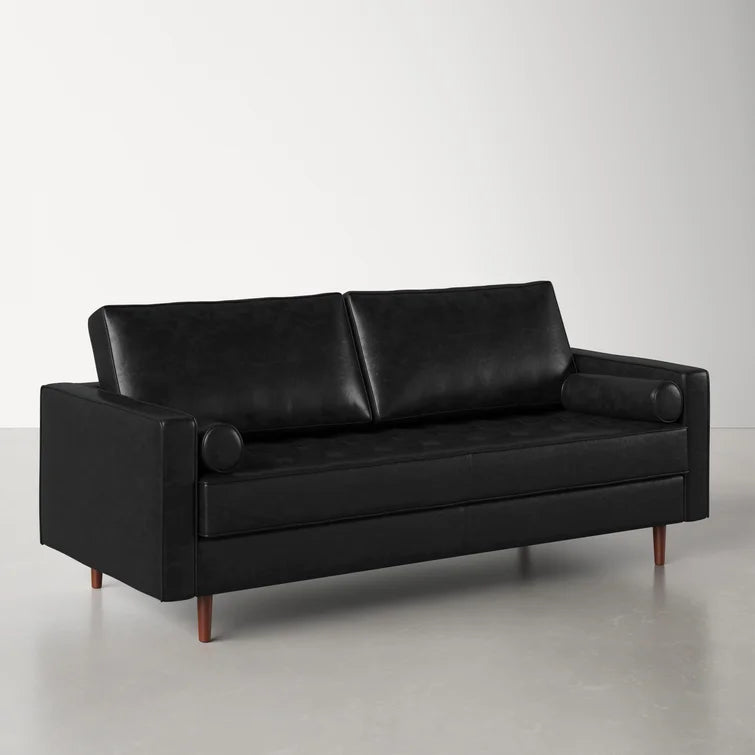 Geo 84'' Leather Sofa - Quality, Style, and Functionality for Your Home - Just Home Furniture™