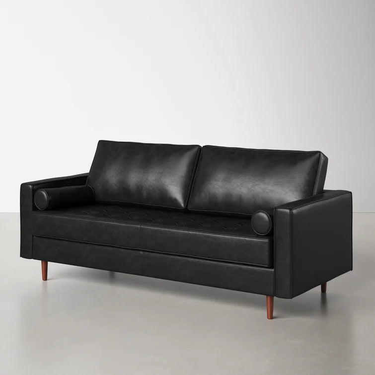 Geo 84'' Leather Sofa - Quality, Style, and Functionality for Your Home - Just Home Furniture™