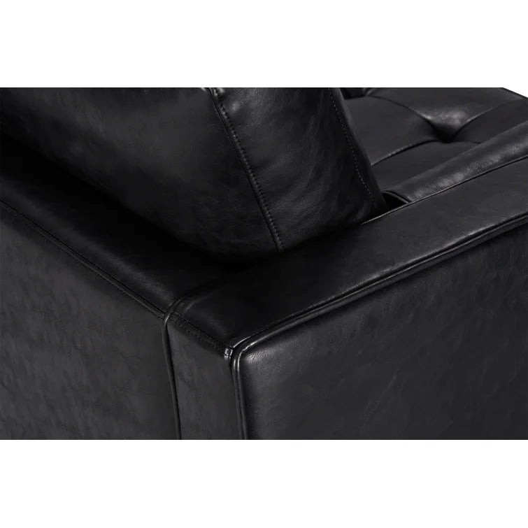 Geo 84'' Leather Sofa - Quality, Style, and Functionality for Your Home - Just Home Furniture™