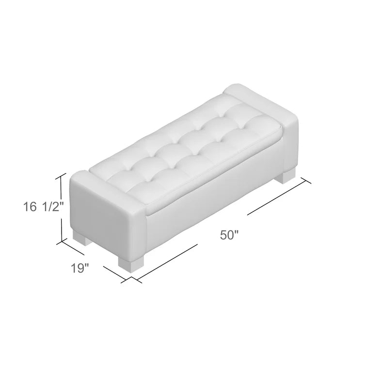 Gianluca Upholstered Storage Ottoman - Quality, Style, and Functionality for Your Home - Just Home Furniture™