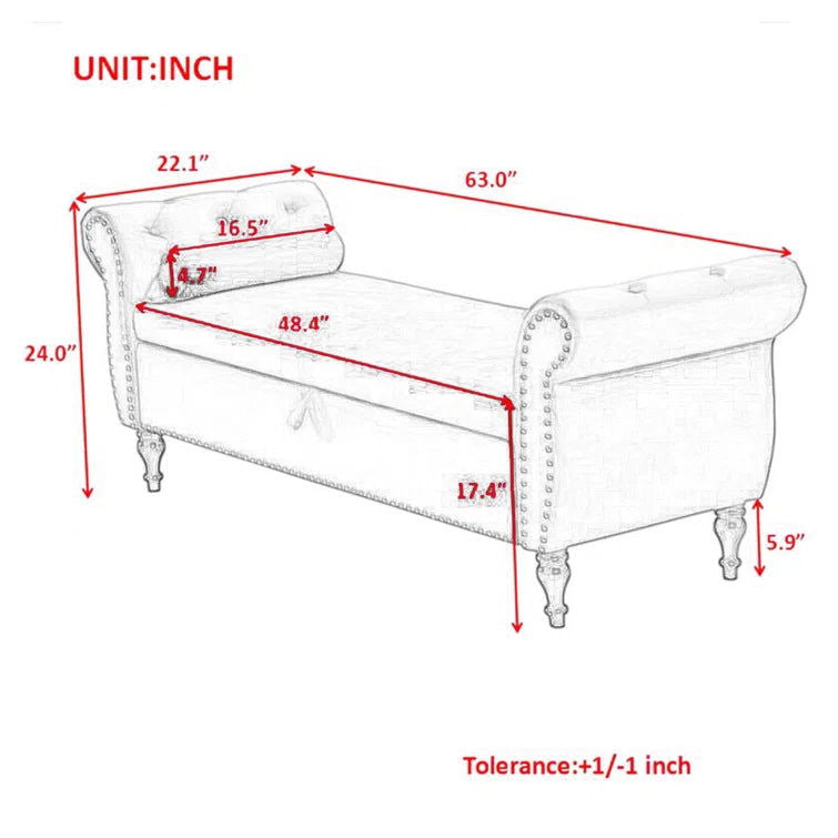 Gokdeniz Upholstered Flip Top Storage Bench - Quality, Style, and Functionality for Your Home - Just Home Furniture™